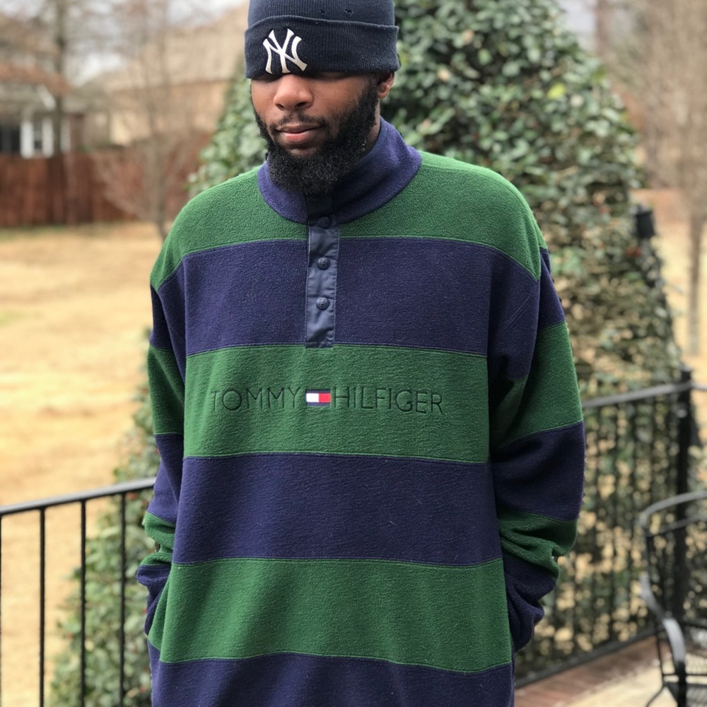 🔵⚪️🔴 Tommy Hilfiger 🔴⚪️🔵 half button up